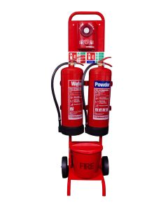 Flat-pack Compact Trolley Bundles with 9kg Extinguishers