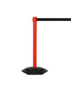 3.4m Retractable Barrier Red Post-Blk Belt