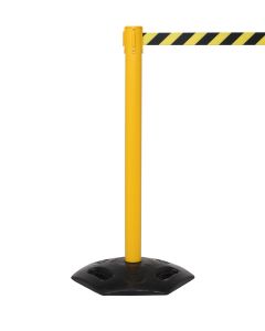 Retractable Barrier 4.9m Yellow Post & Yellow/Black Belt