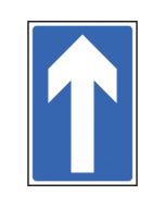 One Way Reflective Traffic Signs | 300mm x 450mm | 3mm Aluminium Composite (Class R2 Permanent)