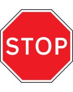 Stop Reflective Traffic Signs | 750mm Octagon | 3mm Aluminium Composite (Class RA1)