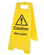 Caution Wet Paint Plastic 'A' Board Floor Standing Sign | 300mm x 600mm | Polypropylene