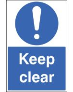 Keep Clear Floor Graphic Safety Sign | 400mm x 600mm | Polycarbonate