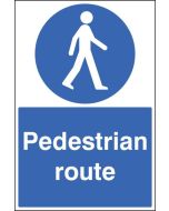 Pedestrian Route Floor Graphic Safety Sign | 400mm x 600mm | Polycarbonate