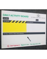 Daily Activity Board with Drywipe Laminate