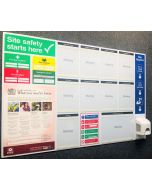 Ex-stock Site Safety Notice Board with Hand Sanitising dispenser