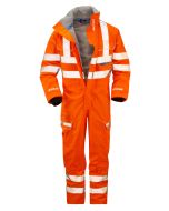 PULSAR® PR505 Rail Spec High Visibility Waterproof Coverall - Orange